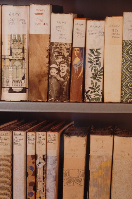 Ann Shelton, a library to scale, 2007. Image courtesy of Jeremy Booth.